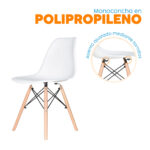 Set X 3 Silla Diseño Eames - Imagen 2