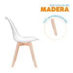 Set X 3 Silla de diseño Ema Tpz - Imagen 3